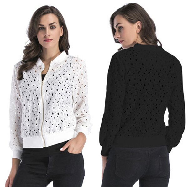 

женская дизайнерская рубашка тонкое кружево шить пальто женский летний кардиган полый открытый отдых пляжная блузка солнцезащитный крем clot, White