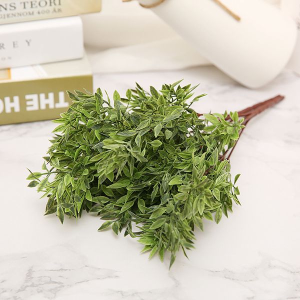 

fake flowers green plant artificial plant green grass plastic leaf office deskdecor simulation flower artificial