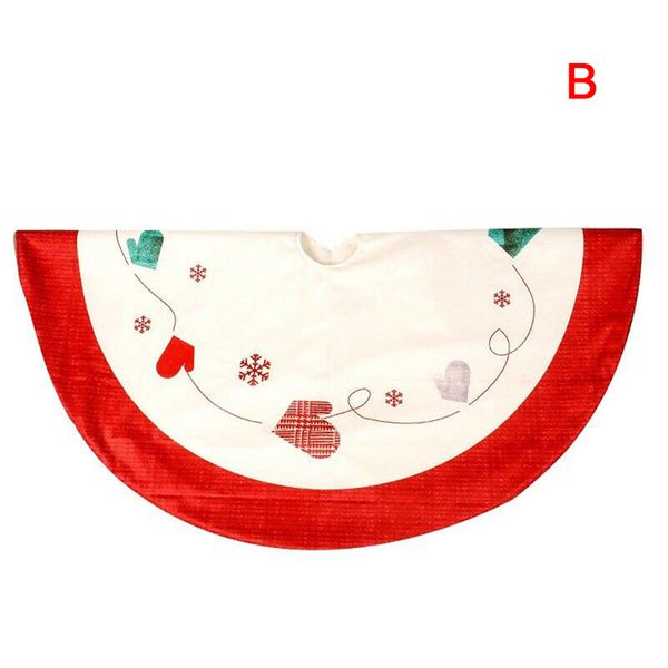 

48 inch christmas tree skirt invisible nylon clasp xmas apron decoration shopping mall l home bjstore