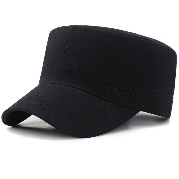 

2020 весной и летом новых моды сплошного цвета flat top hat men's wild повседневного спорт hat открытые солнцезащитные вс восхождение hat vt, Black;white