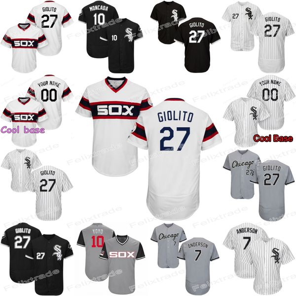 

Lucas Giolito Chicago Yoan Moncada White Sox Tim Anderson Jose Abreu Leury Garcia James McCann Eloy Jimenez Reynaldo Lopez Sanchez Jersey