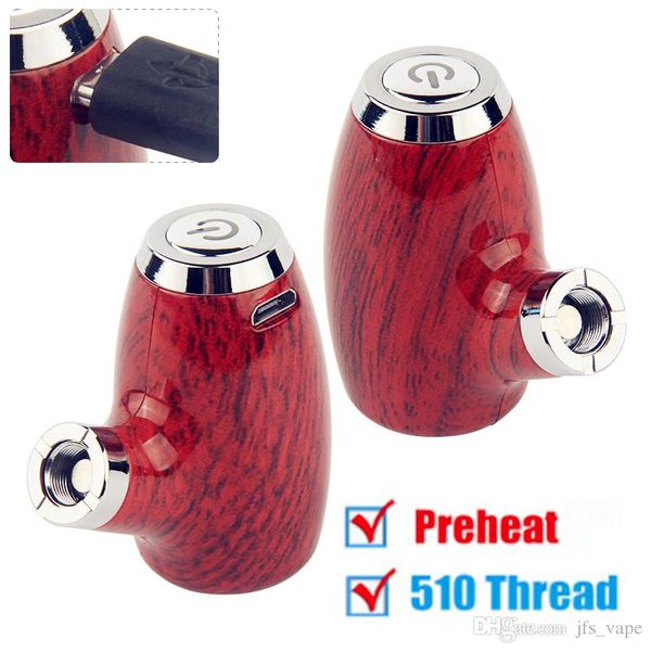 

Hotsale предварительный нагрев Vape Mod E Pipe Starter Kit eGo 510 резьба 900mAh VV переменное напряжение аккумулятор для всех 510 резьбовых адаптеров масляные картриджи