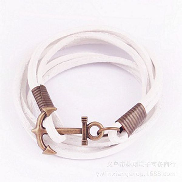 

platform selling europe and america leather anchor chain, Silver