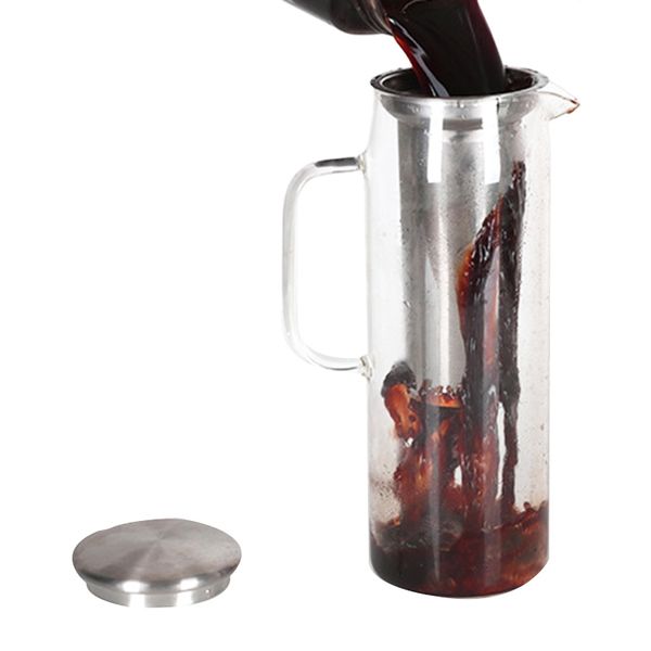 

cold brew coffee maker, 1 quart,32 oz iced coffee maker, iced tea maker, airtight cold brew pitcher, coffee accessories, cold br
