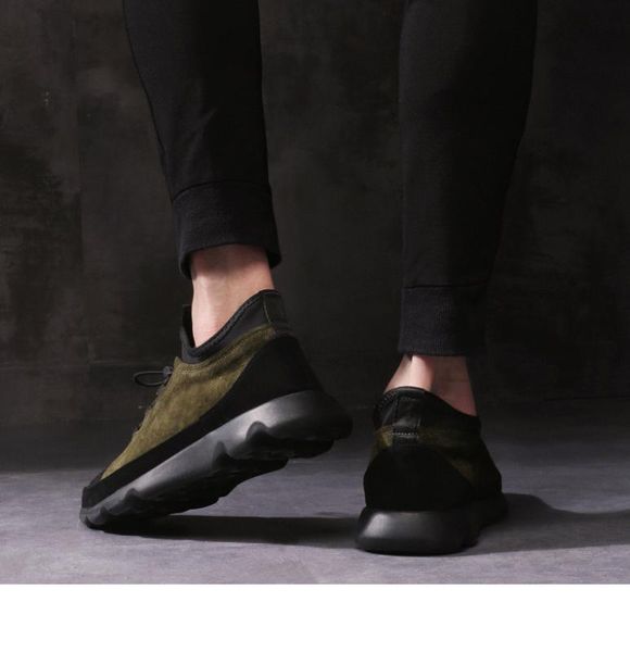

men's shoes air-cushion wearable sneakers men's fashion casual shoes lightweight lace up running, Black