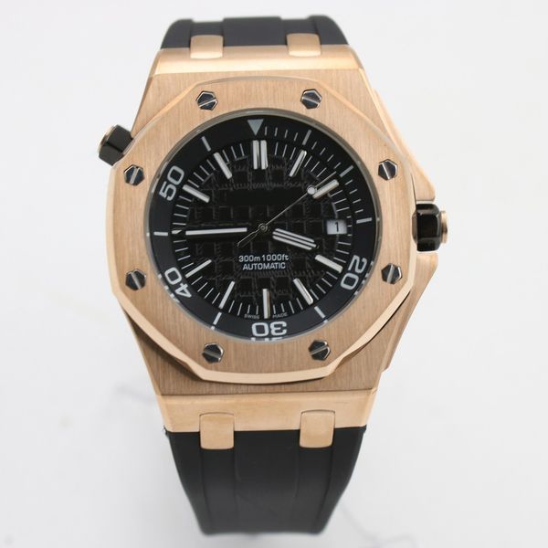 

лучшие продажи часы человек черный циферблат резинкой золото из нержавеющей стали автоматические механические мужские часы часы master наруч, Slivery;brown