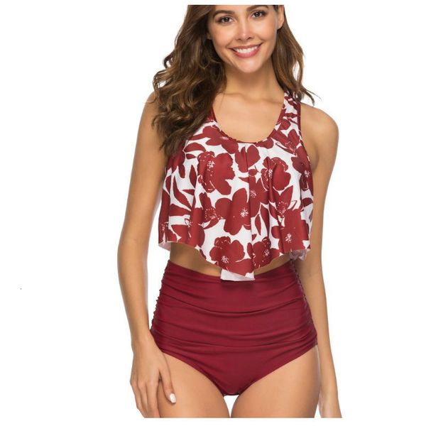 

листья лотоса sexy printed бикини купальники lady бикини костюм цветок лета женщин новый сексуальный