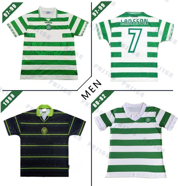 

Celtic retro 1997 1998 1999 футбольные майки HOME GREEN 97 99 старинные футбольные рубашки 80/82 Retro Edition celtic soccer Jerseys
