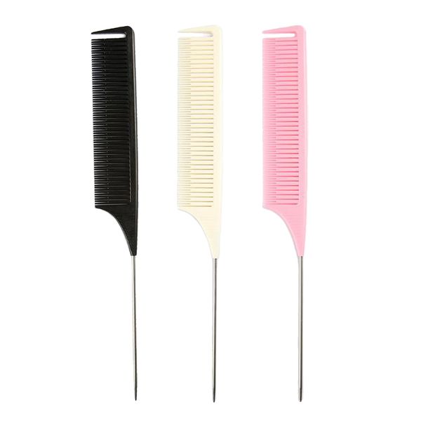 

3pcs professional weaving highlighting foiling hair comb for hair styling, Silver
