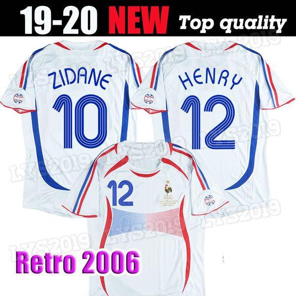 

франция retro vintage zidane henry maillot de foot униформа для футбольного свитера футболка футболка белая без финала 2006 белый, Black;yellow