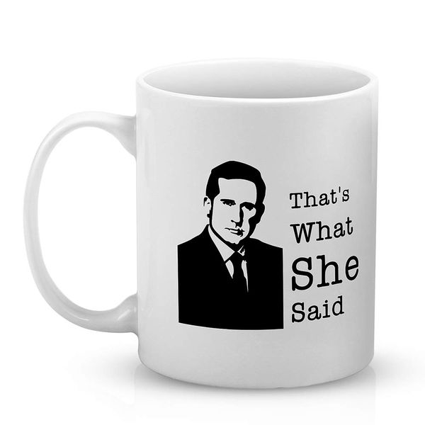 

that's what she said boss funny coffee mug gag gift 11 ounces, coffee cup , gifts for women, dropshinping