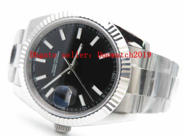 

mens selling edition 41mm automatic 2824 eta ar factory watches blue 904l steel bracelet perpetual 126334 men's business wristwatche, Slivery;brown