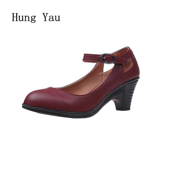 Dress Shoes Women Casual Pump High Heels 6 Cm Mary Janes Platform