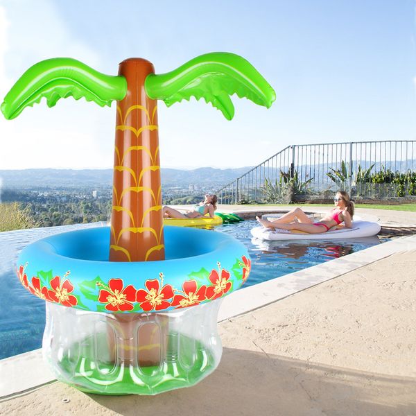 

coconut tree beverage cooler inflatable ice bucket fruit chilled water pail wedding birthday beach party supply pool accessories