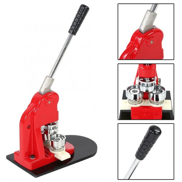 

5.8cm badge punch press maker machine with 1000 circle button parts+circle cutter