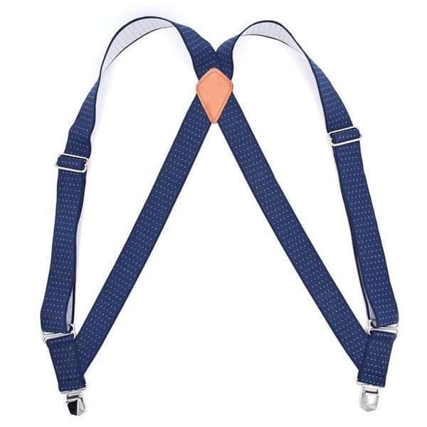 

adjustable elastic business suspender straps x-shape clip-on men's suspenders 2 clip pants braces for women belt straps, Black;white