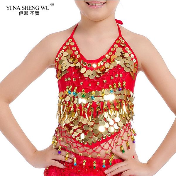 

girls bellydance oriental costumes children belly dance costume 2 style grils sari clothing bollywood for kids, Black;red