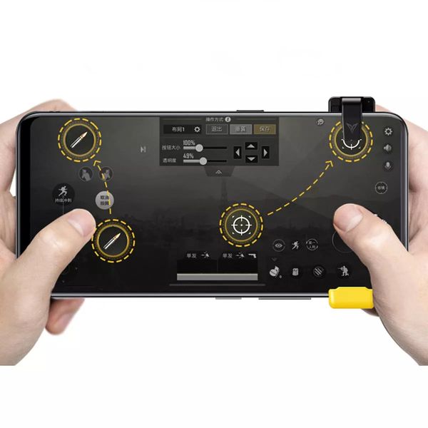 

flydigi game controller gamepad trigger shooter джойстик для pubg мобильной игры для iphone android - левая рука