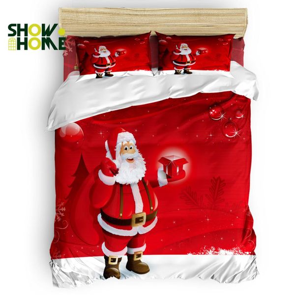 

showhome duvet cover santa claus elk decorduvet cover set 4 piece bedding set for beds