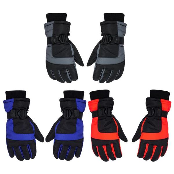 

windproof winter motorcycle riding fleece gloves men cycling skiing gloves, Black