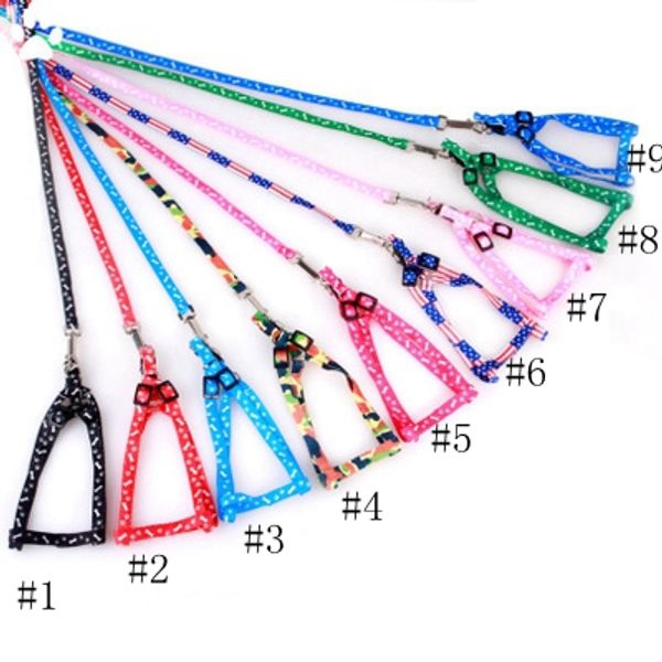 

dog harness leashes nylon printed adjustable pet dog collar puppy cat animals accessories pet necklace rope tie collar eea552