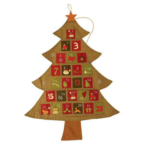 

2018 hanging christmas advent calendar countdown to christmas tree
