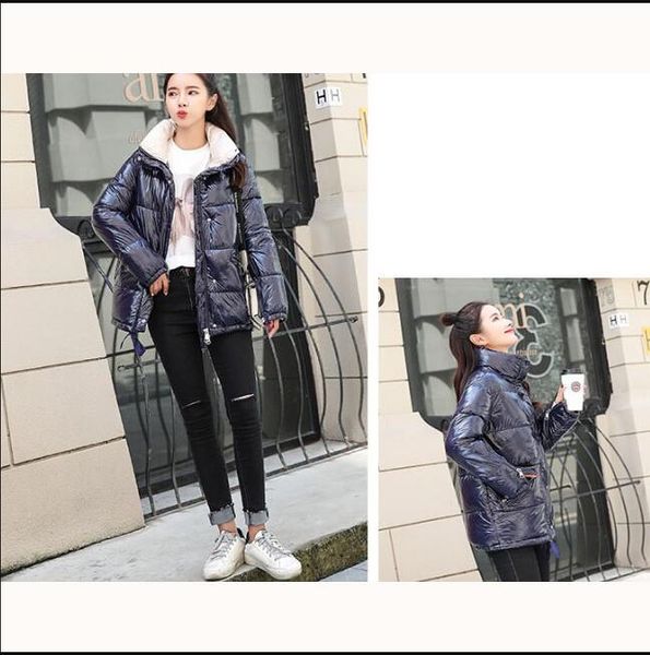 

womens designer down coat parkas 6 style color bright surface outerwear womens fashion hip hop casual parkas women clothing m- #iy1, Black