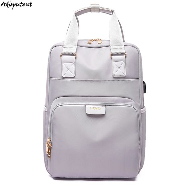 

adisputent shoulders usb charge backpack computer backpack large capacity waterproof bags for men women school travel