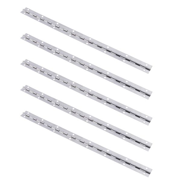 

5 pack heavy duty 304 stainless boat door piano hinge deck hatch cabin hardware 38 x 2.5cm