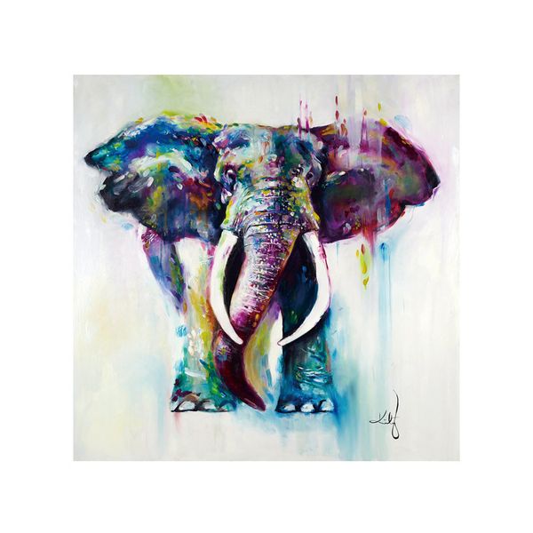 

без рамы современные животные стены репродукции картины маслом на холсте для украшения дома слон живопись площадь искусства