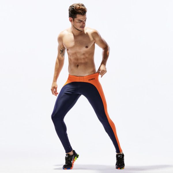 

men's designer yoga pants stretch low-waisted trendy leggings mixed colors sweatpants casual trackpants short legs close fitting pants