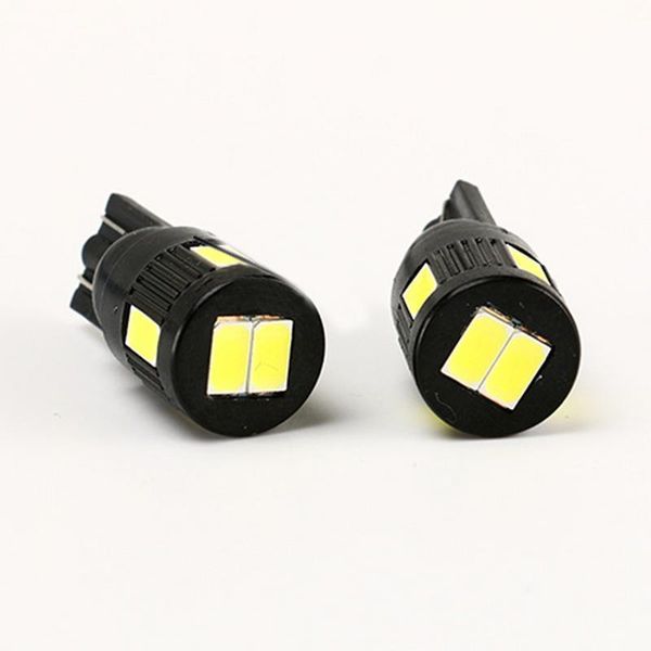

4pcs packed w5w t10 led 194 168 2825 501 6smd led width lamp car reading light license plate lamp bulb