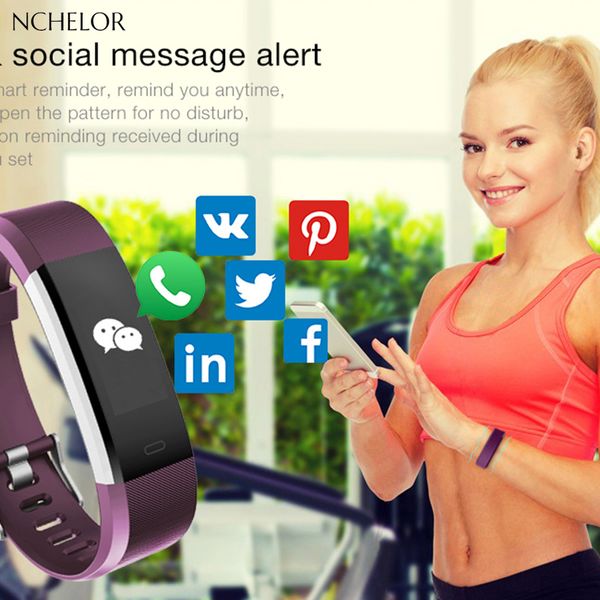 

new sport watch 2019 fitness tracker heart rate pedometer smart bracelet for android ios digital smart watch men, Slivery;brown