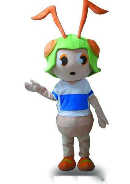 

2019 factory sale lucky little ant fancy dress cartoon animal mascot costume ing, Red;yellow