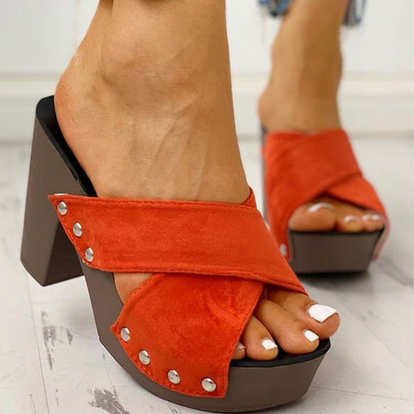 

slippers karin leisure platform high heels women comfortable sandal summer fashion woman shoes outdoor mules, Black