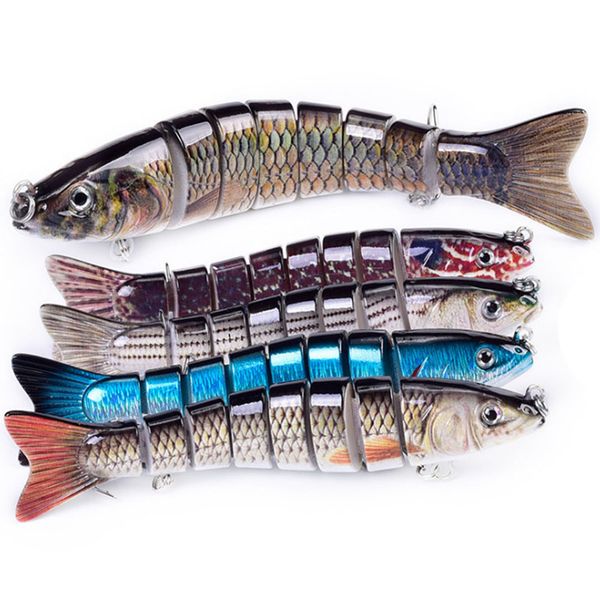 

fishling lures for bass multi jointed swimbaits slow sinking hard lure fishing tackle kits lifelike 5.3" 1.2oz