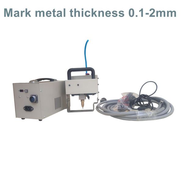 

pneumatic portable handheld pin metal flange rotary automatic desknameplate industrial cnc dot peen marking machine 8030