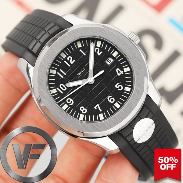 

vfactory new mens watch 41mm automatic movement nautilus stainless steel men mechanical men's watches fashion wristwatches, Slivery;brown