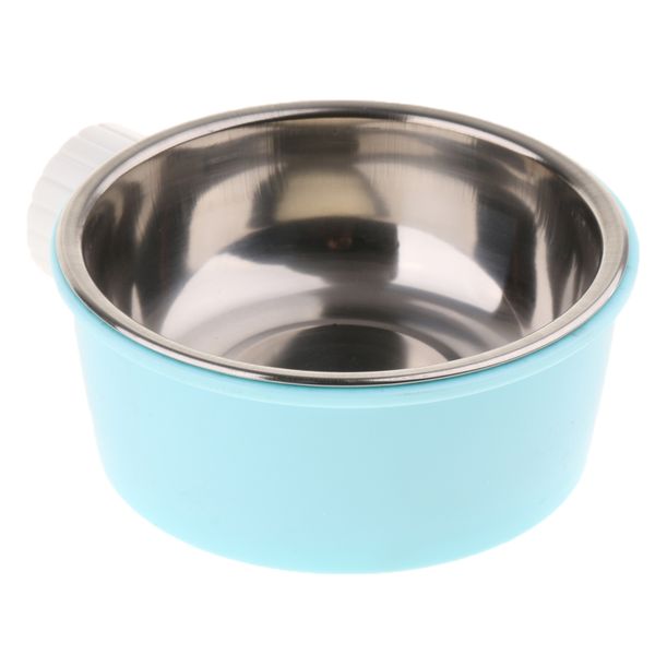 

pet cat kitten animal practical steel food dispenser dog puppy feeding bowl