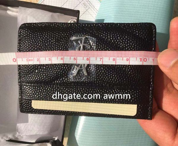 

mens womens leather man id card holde caviar mini wallets black caviar pattern & card women bag with holder real box evdwu, Red;black