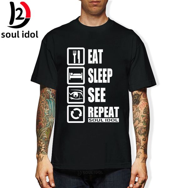 

anime black t shirt tee shirt d2 fashion eat sleep, White;black