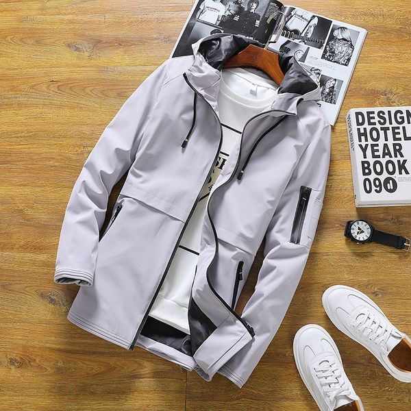

spring jackets men autumn casual hooded jacket zipper men's sportswear hoody slim jackets men bomber 4xl, Black;brown