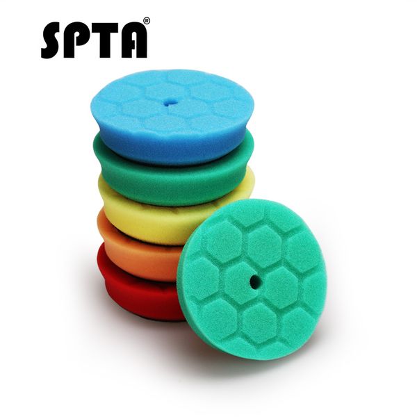 

spta 3 inch 90mm mini polishing sponge car waxing pad auto polish wheels drill detailing buffing dense foam automobile polisher