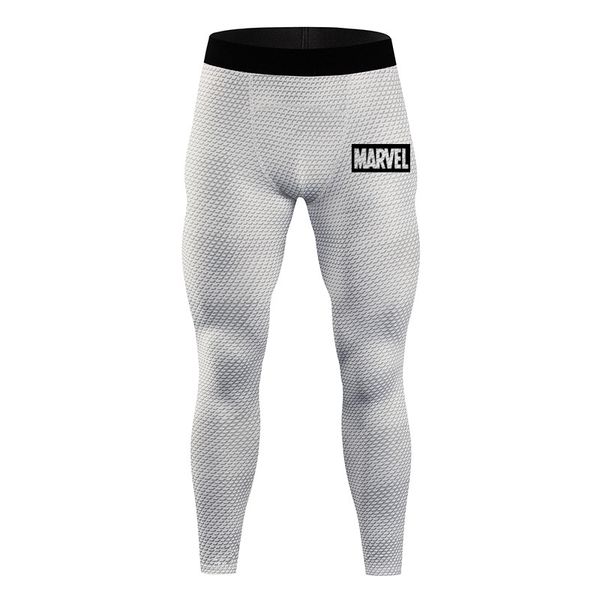 

marvel superhero compression pants running pants men's football training fitness sport leggings men's gym jogging, Black;blue