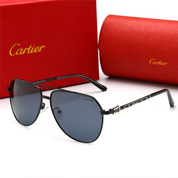 

2020 new fashion sunglasses man lunettes polarized sunglasses with box men luxury designer brand 1g louis 1g, Black