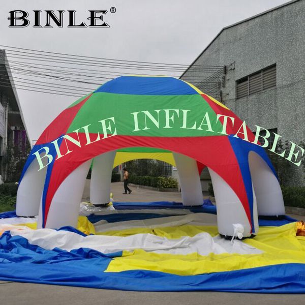 

высокое качество водонепроницаемый гигантский надувной купол паук палатка радуга большой открытый надувной газон события палатка для вечерин