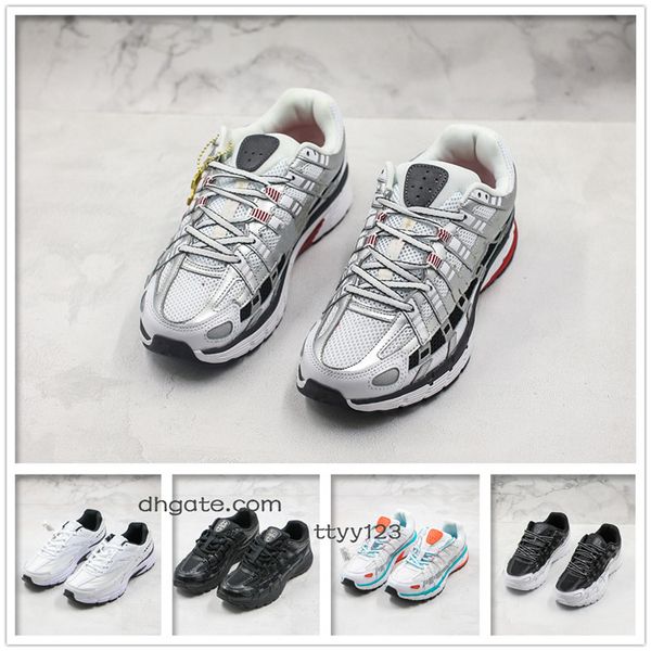 

2020 men's retro sneakers p6000 running shoes casual shoes suitable for outdoor sports basketball trainer jogging thick bottom breathab, Black