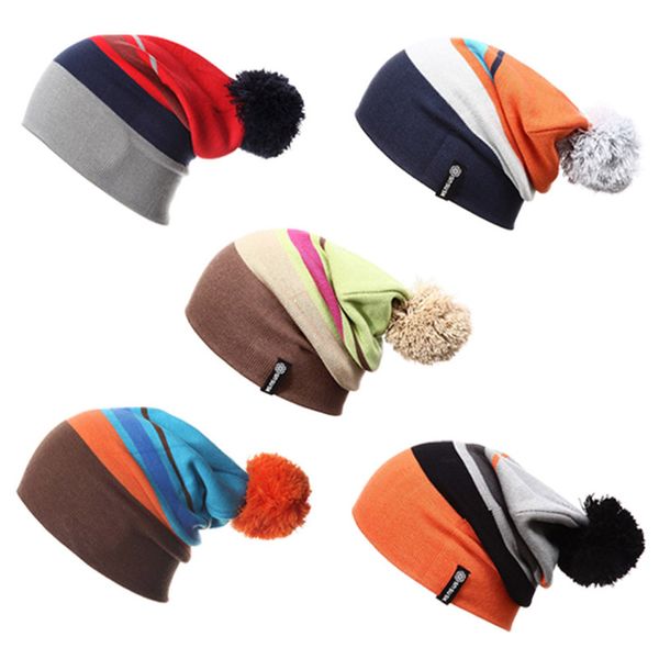 

2020 autumn winter hat color knitted beanies hiking skating hats for men women caps casual outdoor sport bonnet ski beanie caps