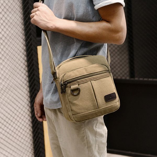 

heflashor solid men small bolso hombre crossbody bags for men travel shoulder bags canvas messenger large capacity