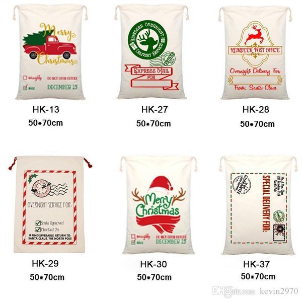 

drawstring santa claus sack organic heavy christmas gifts bag xmas candy canavas bag for kids chiristmas sack